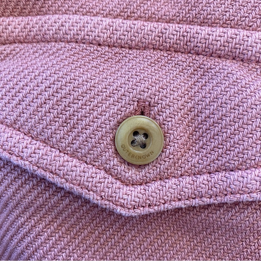 Outerknown Blanket Shirt Peach Button Down Shirt - Picture 5 of 12